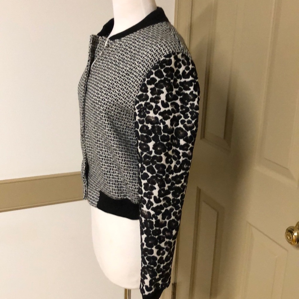 Sugar Lips Wool Blend Patterned Baseball Jacket M - image 5